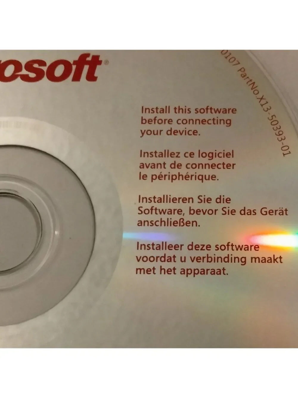 Microsoft LifeCam Software Installation CD Product Guide Information